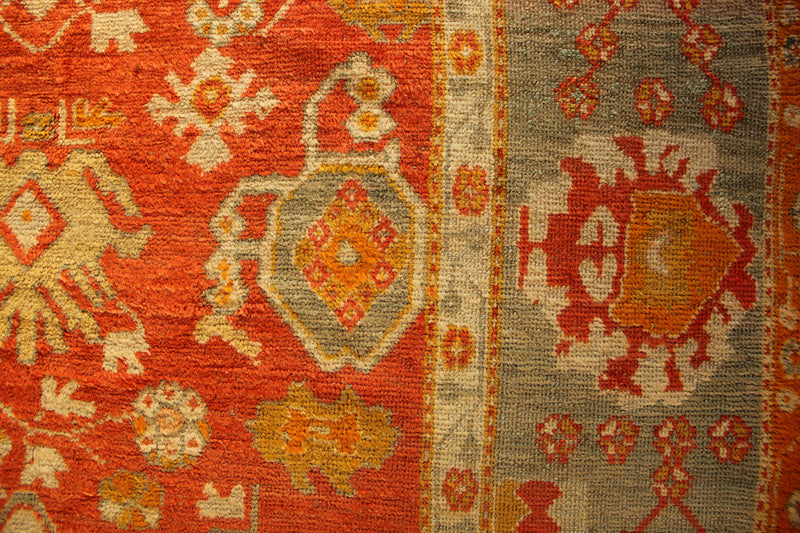 Antique Oushak Carpet, Allover Design 306 x 372cm / 10'0" x 12'2"