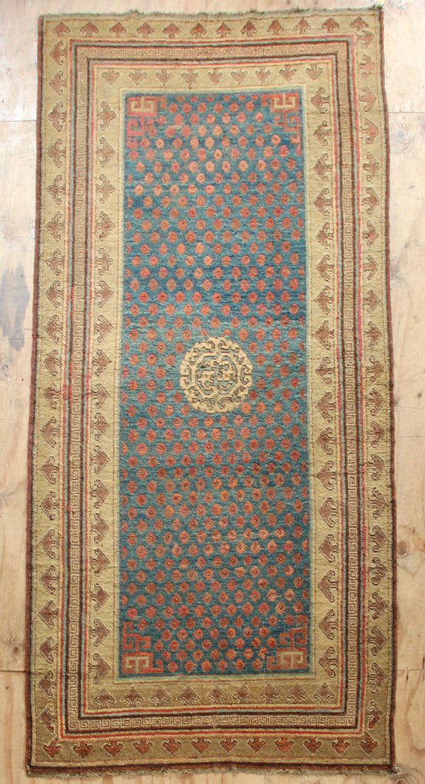18th Century Khotan Carpet 151 x 338cm / 5'0" x 10'10"
