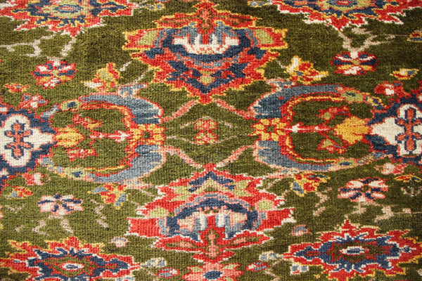 Antique Ziegler & Co Carpet, Green, 324 x 412cm / 10'8" x 13'6"