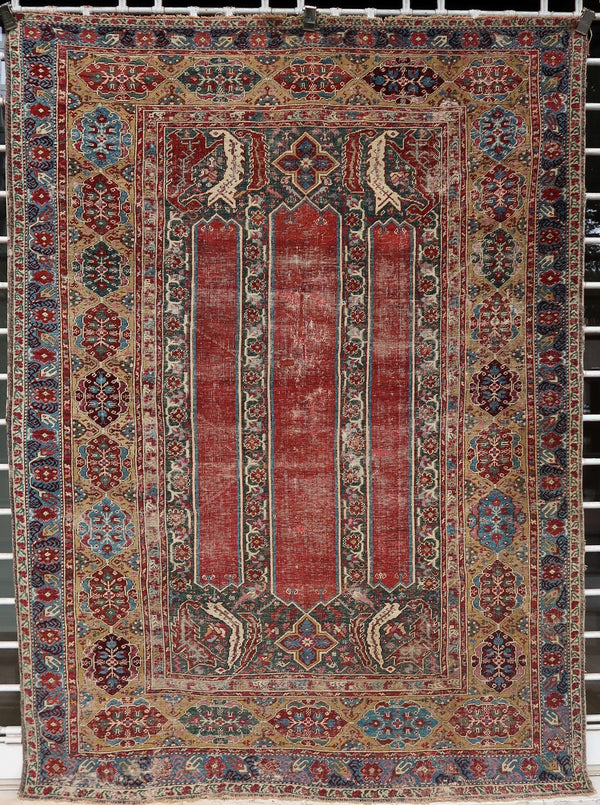18th Century Ottoman Prayer Rug 5'3" x 7'1" / 159 x 216cm