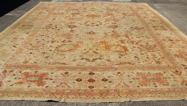 Antique Ziegler & Co Carpet, Ivory 434 x 550cm / 14'4" x 18'0"