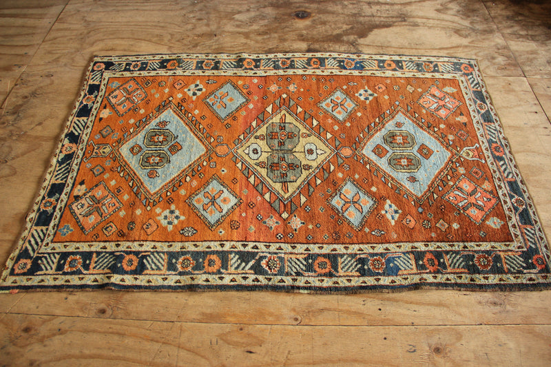 Antique Small Heriz Carpet 127 x 185cm / 4'2" x 6'1"