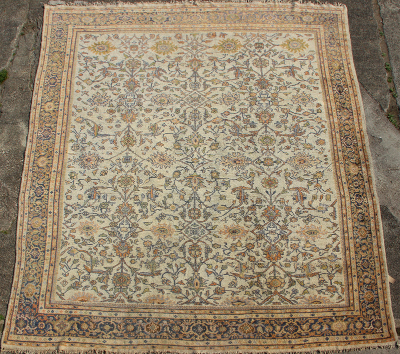 Antique Ziegler and Co Carpet, Ivory 336 x 423cm / 11'0" x 13'10"