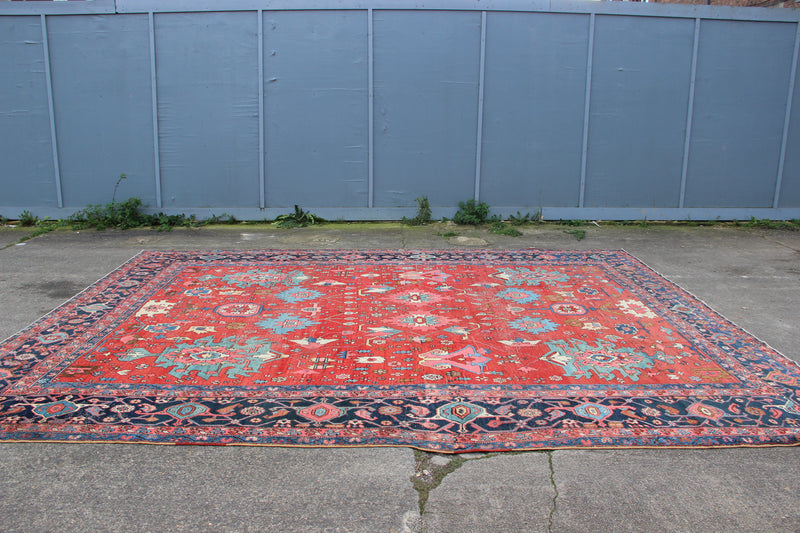 Antique Bakshiash Carpet 368 x 453cm / 12'1" x 14'10"