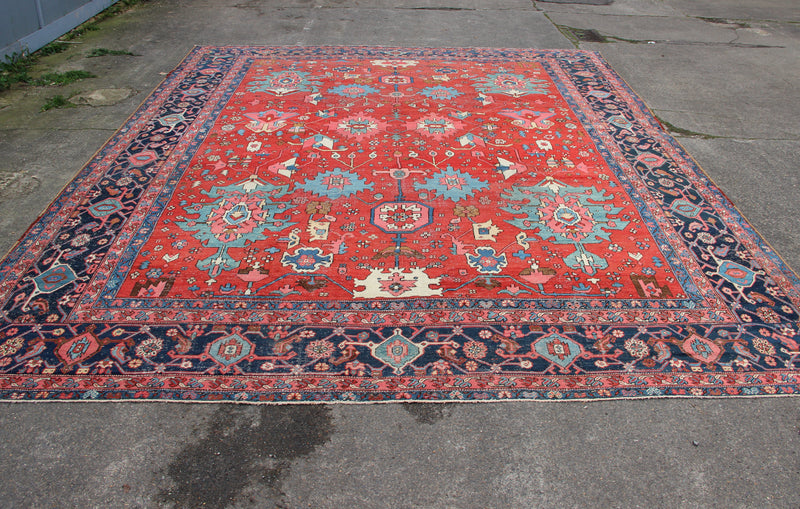Antique Bakshiash Carpet 368 x 453cm / 12'1" x 14'10"