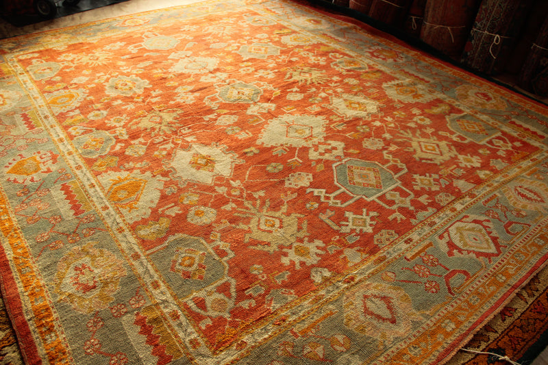 Antique Oushak Carpet, Allover Design 306 x 372cm / 10'0" x 12'2"