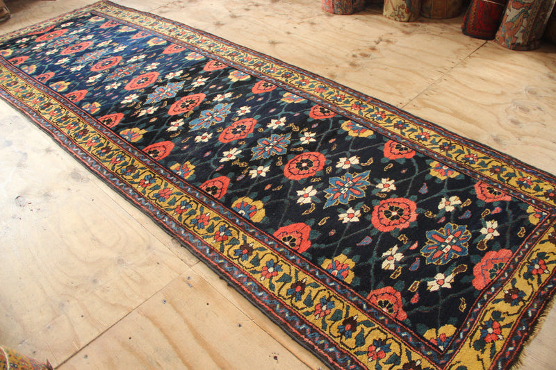 Antique Kurdish Mina Khani Runner131/141 x 411cm - 4'4"/4'7" x 13'6"