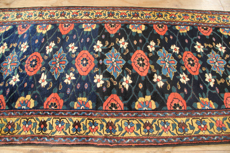 Antique Kurdish Mina Khani Runner131/141 x 411cm - 4'4"/4'7" x 13'6"