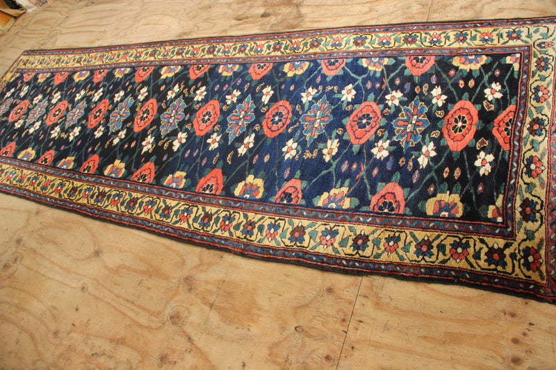 Antique Kurdish Mina Khani Runner131/141 x 411cm - 4'4"/4'7" x 13'6"