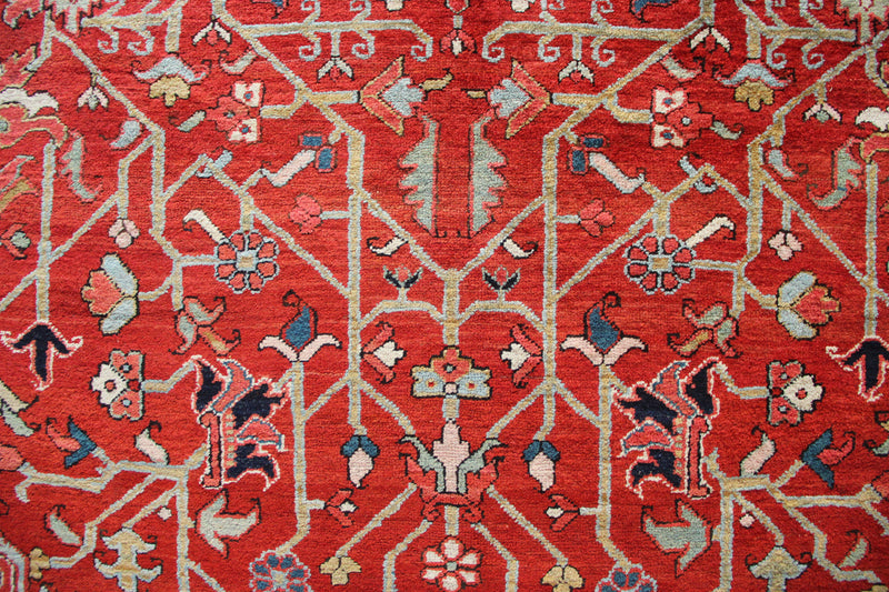 Antique Fine Heriz Carpet 290 x 444cm / 9'6" x 14'6"