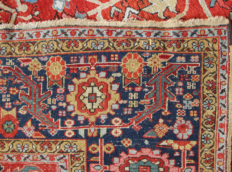 Antique Fine Heriz Carpet 290 x 444cm / 9'6" x 14'6"