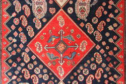 Fine Antique Qashqai Rug 130 x 216cm / 4'3" x 7'1"