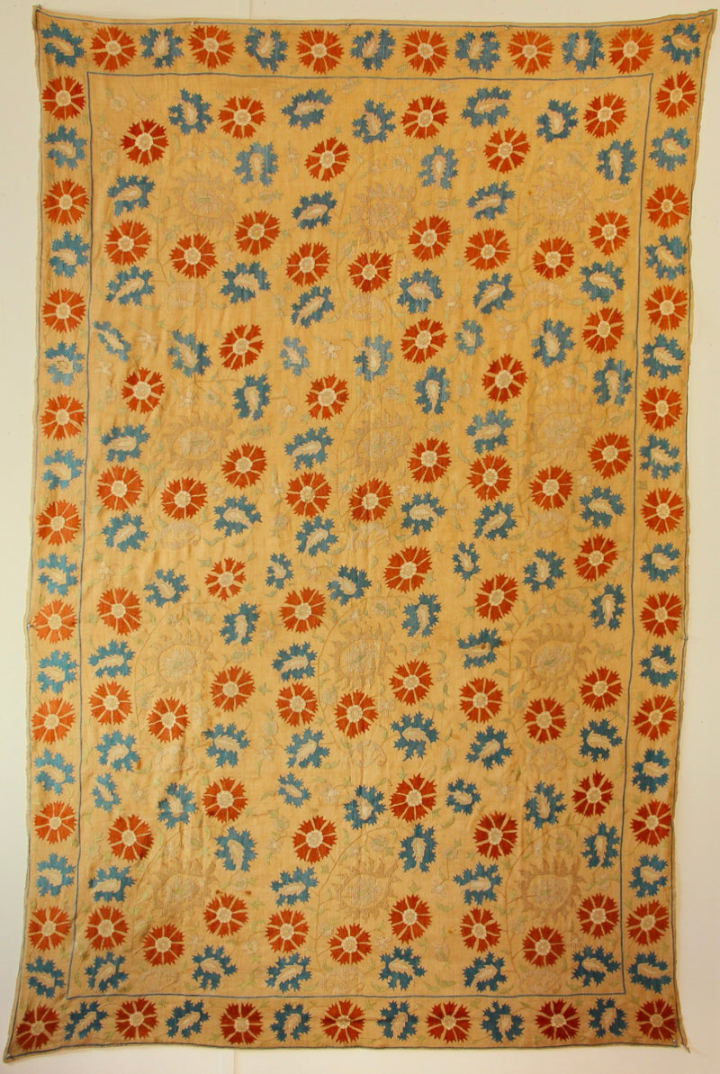 18th century Ottoman embroidery 140 x 218cm / 4'6" x 7'2"