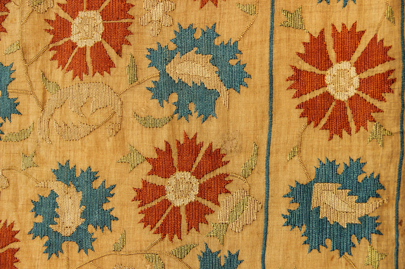 18th century Ottoman embroidery 140 x 218cm / 4'6" x 7'2"