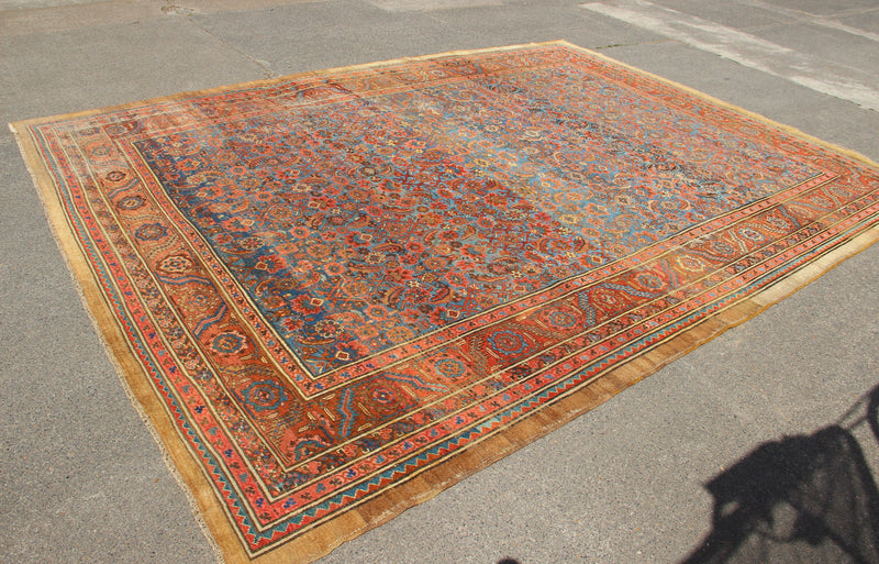 Antique Bakshiash Carpet Sky Blue 303 x 397cm / 9'11" x 13'0"