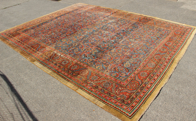 Antique Bakshiash Carpet Sky Blue 303 x 397cm / 9'11" x 13'0"