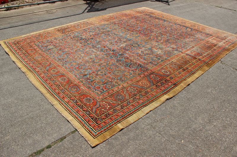Antique Bakshiash Carpet Sky Blue 303 x 397cm / 9'11" x 13'0"