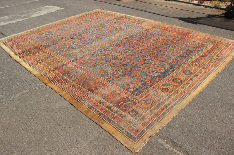 Antique Bakshiash Carpet Sky Blue 303 x 397cm / 9'11" x 13'0"