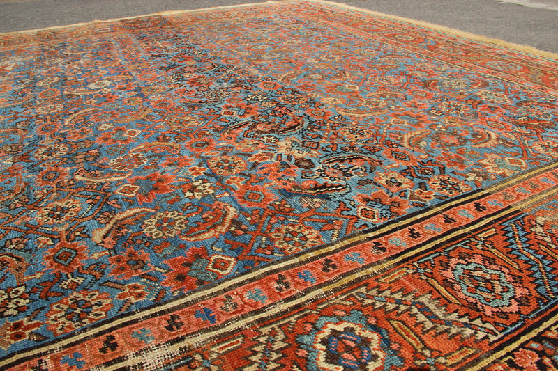Antique Bakshiash Carpet Sky Blue 303 x 397cm / 9'11" x 13'0"