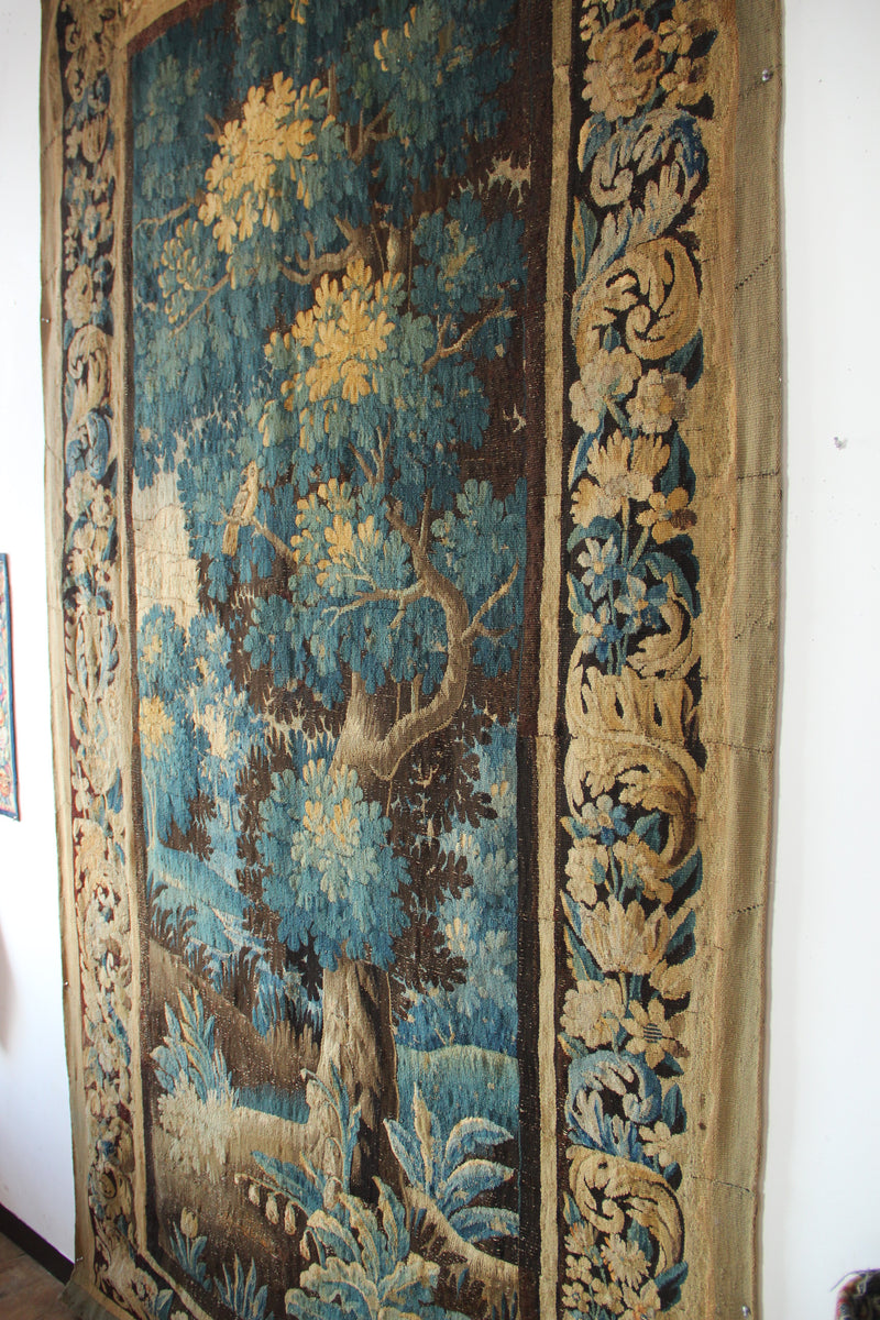 18th Century Flemish Verdure Tapestry 153 x 289cm / 5'0" x 9'6"