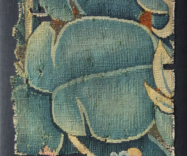 16th Century Feuilles Du Choux Tapestry Fragment 38 x 77cm / 1'3" x 2'6"