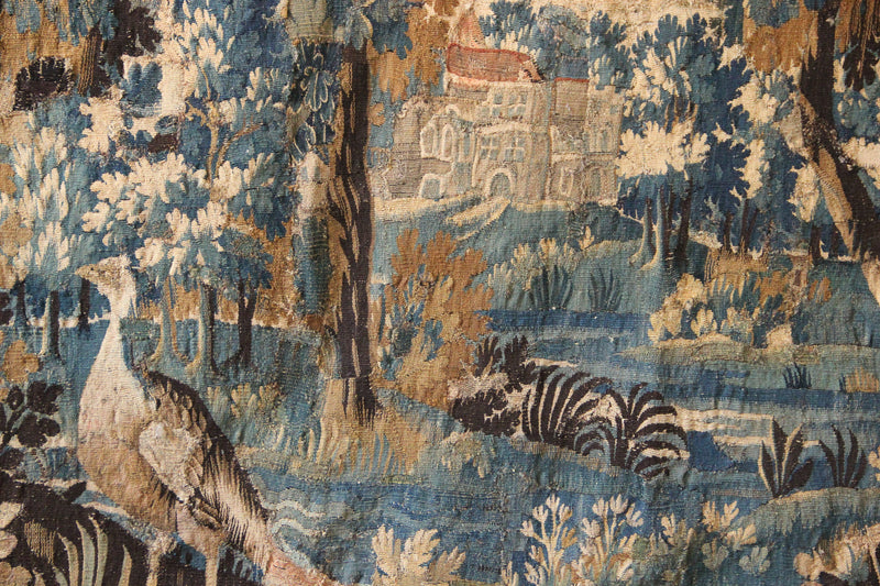 17/18th Century Verdure Tapestry Possibly Audenarde 9'5" x 8'2" / 287 x 250cm
