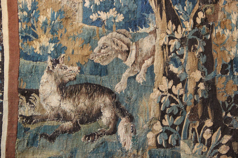 17/18th Century Verdure Tapestry Possibly Audenarde 9'5" x 8'2" / 287 x 250cm