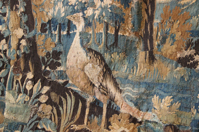 17/18th Century Verdure Tapestry Possibly Audenarde 9'5" x 8'2" / 287 x 250cm