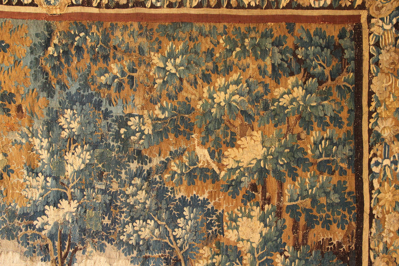 17/18th Century Verdure Tapestry Possibly Audenarde 9'5" x 8'2" / 287 x 250cm