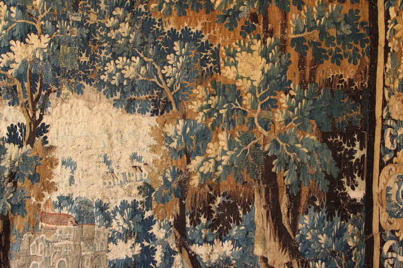 17/18th Century Verdure Tapestry Possibly Audenarde 9'5" x 8'2" / 287 x 250cm