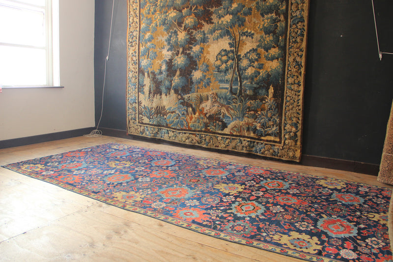 17/18th Century Verdure Tapestry 'The Naughty Dog' 297 x 272cm / 9'9" x 8'10"