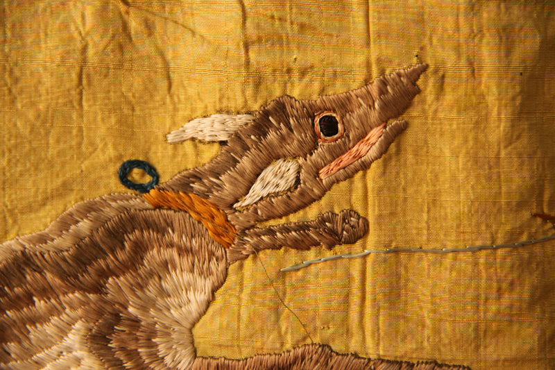 18th Century Italian Silk on Silk Embroidery 252 x 300cm / 8'4" x 9'10"
