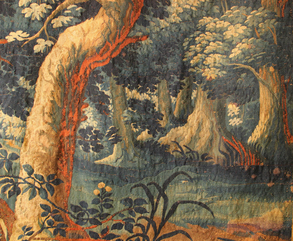 17/18th Century Fine Verdure Tapestry 'Three Trees' 8'5" x 7'10" / 257 x 239cm