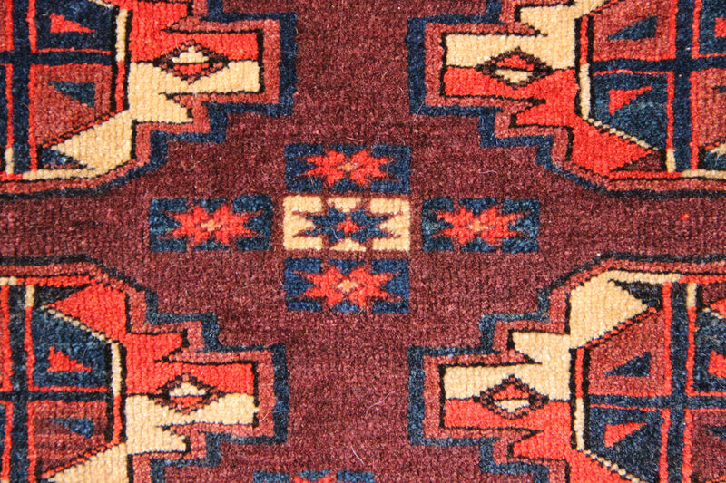 Mid 19th Century Yomud Chuval 105 x 79cm / 3'5" x 2'7"