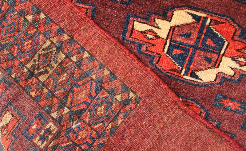 Mid 19th Century Yomud Chuval 105 x 79cm / 3'5" x 2'7"