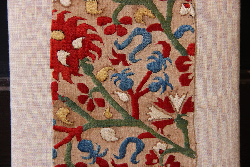 17/18th Century Skyros Embroidery, Greek Islands, 19 x 38cm / 7.5" x 15"
