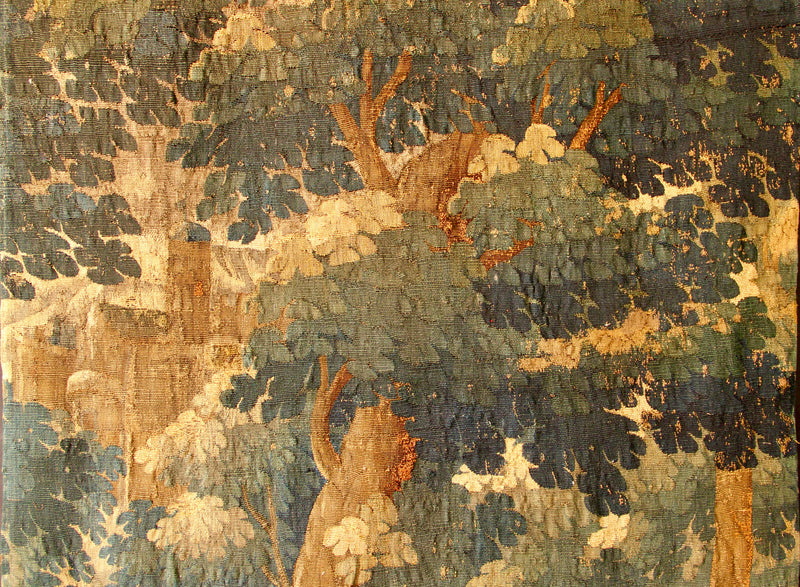 18th Century Flemish Verdure Tapestry 3'10" x 7'7" / 117 x 230cm