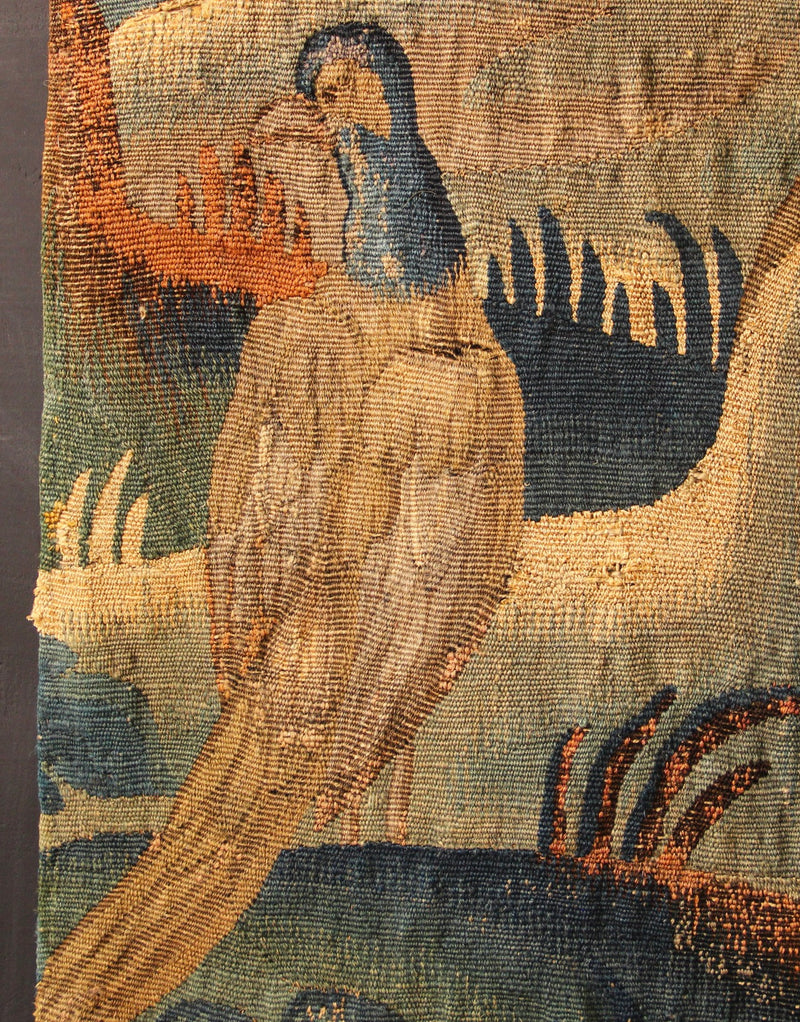 18th Century Flemish Verdure Tapestry 3'10" x 7'7" / 117 x 230cm