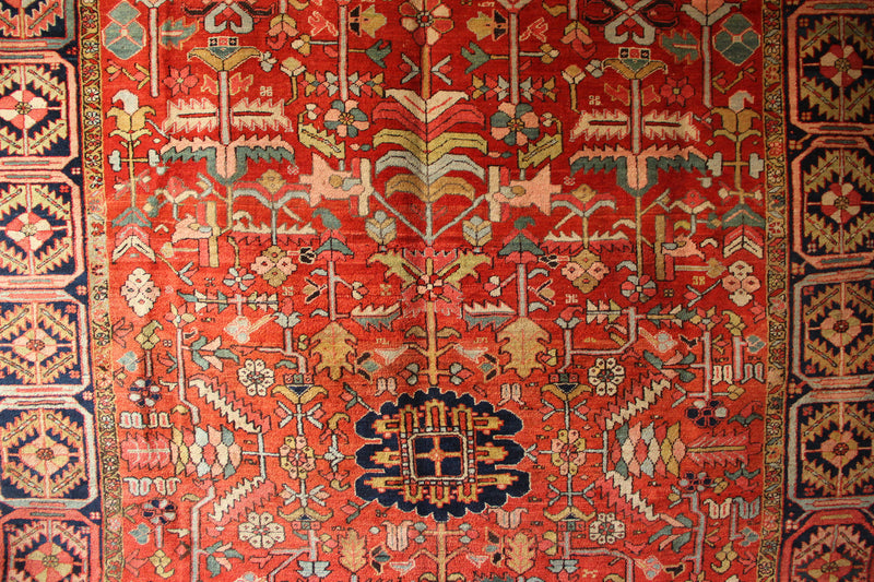 Antique Heriz Carpet Allover Design 9'4" x 14'4" / 286 x 419cm