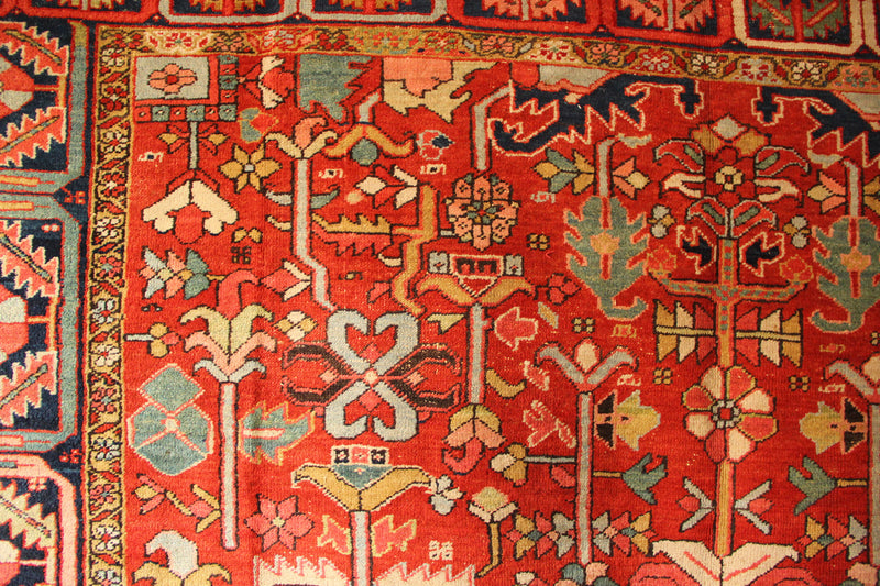 Antique Heriz Carpet Allover Design 9'4" x 14'4" / 286 x 419cm