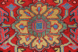 Antique Heriz Carpet With Allover Design 7'6" x 11'0" / 228 x 336cm