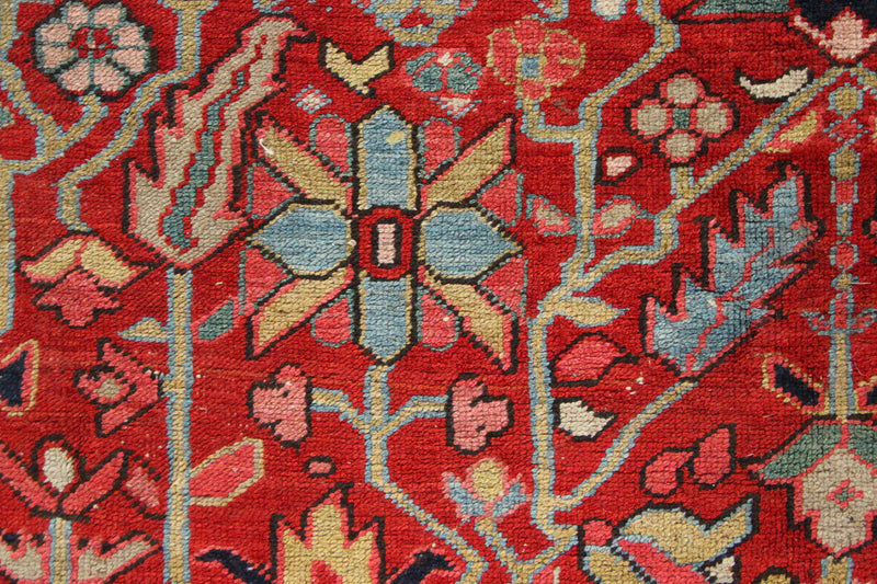 Antique Heriz Carpet With Allover Design 7'6" x 11'0" / 228 x 336cm