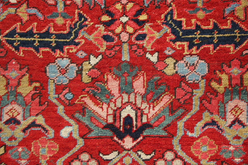 Antique Heriz Carpet With Allover Design 7'6" x 11'0" / 228 x 336cm