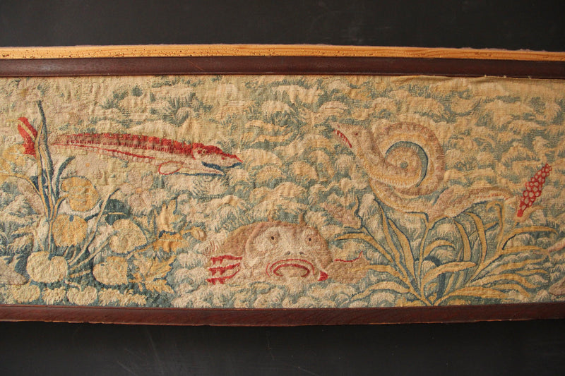 17/18th Century Flemish Tapestry 1'3" x 7'0" / 38 x 214cm