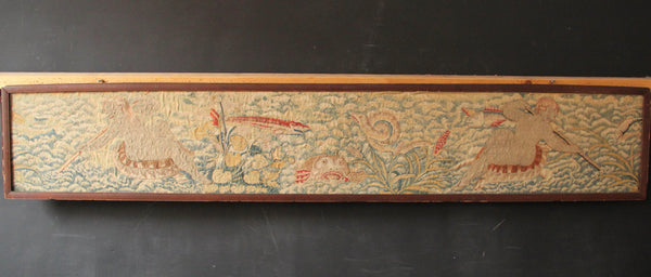 17/18th Century Flemish Tapestry 1'3" x 7'0" / 38 x 214cm