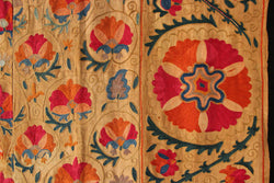 Antique Circa 1850 Suzani Embroidery 5'7" x 7'9" / 170 x 236cm