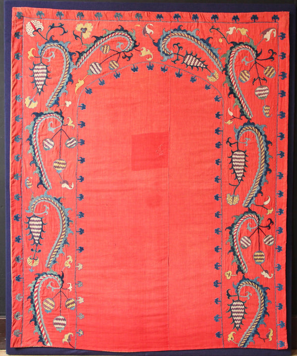 Mid 19th Century Sharisabz Nim Suzani 114 x 140cm / 3'9" x 4'7"