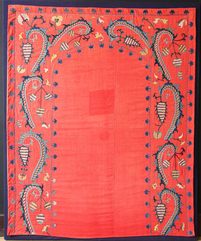 Mid 19th Century Sharisabz Nim Suzani 114 x 140cm / 3'9" x 4'7"