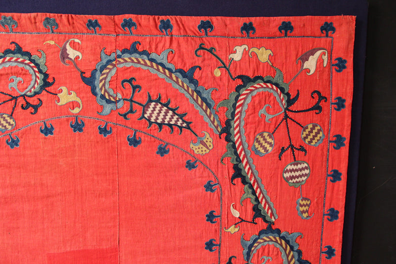 Mid 19th Century Sharisabz Nim Suzani 114 x 140cm / 3'9" x 4'7"