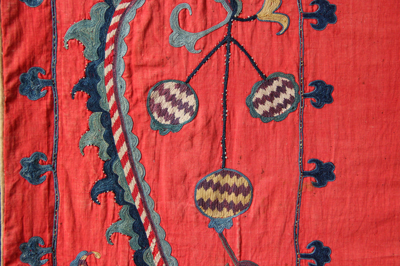 Mid 19th Century Sharisabz Nim Suzani 114 x 140cm / 3'9" x 4'7"
